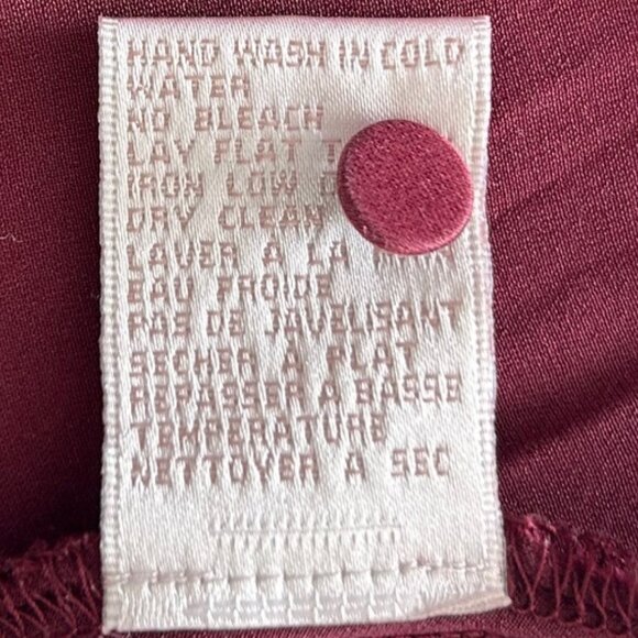 NK Imode Lace Spaghetti Silk Burgundy Camisole Sz S - Picture 4 of 5